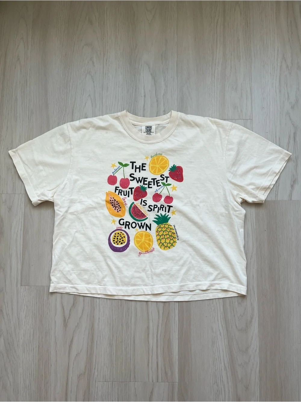Kids Cream Fruit Graphic Tee - The Sweetest Fruit